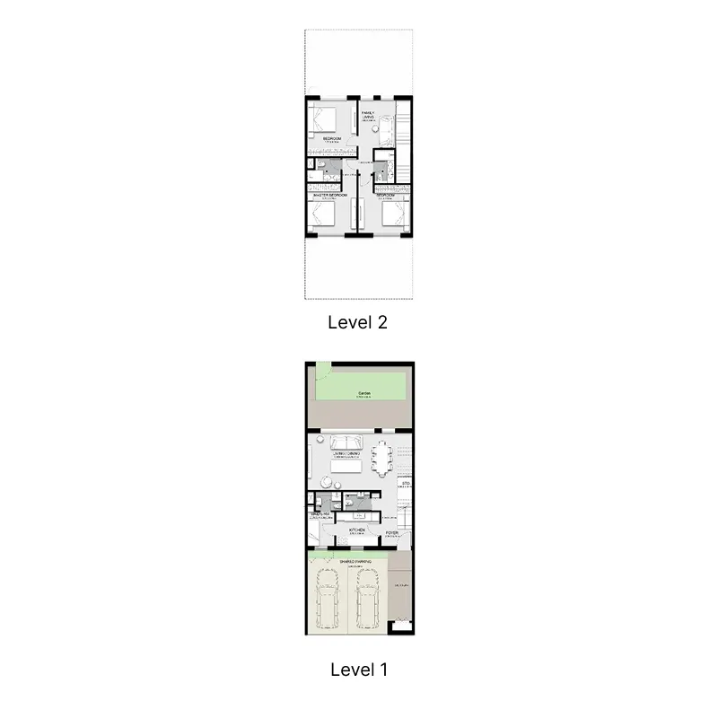 Hayyan 3 bed floor plan, 2,191 sqft