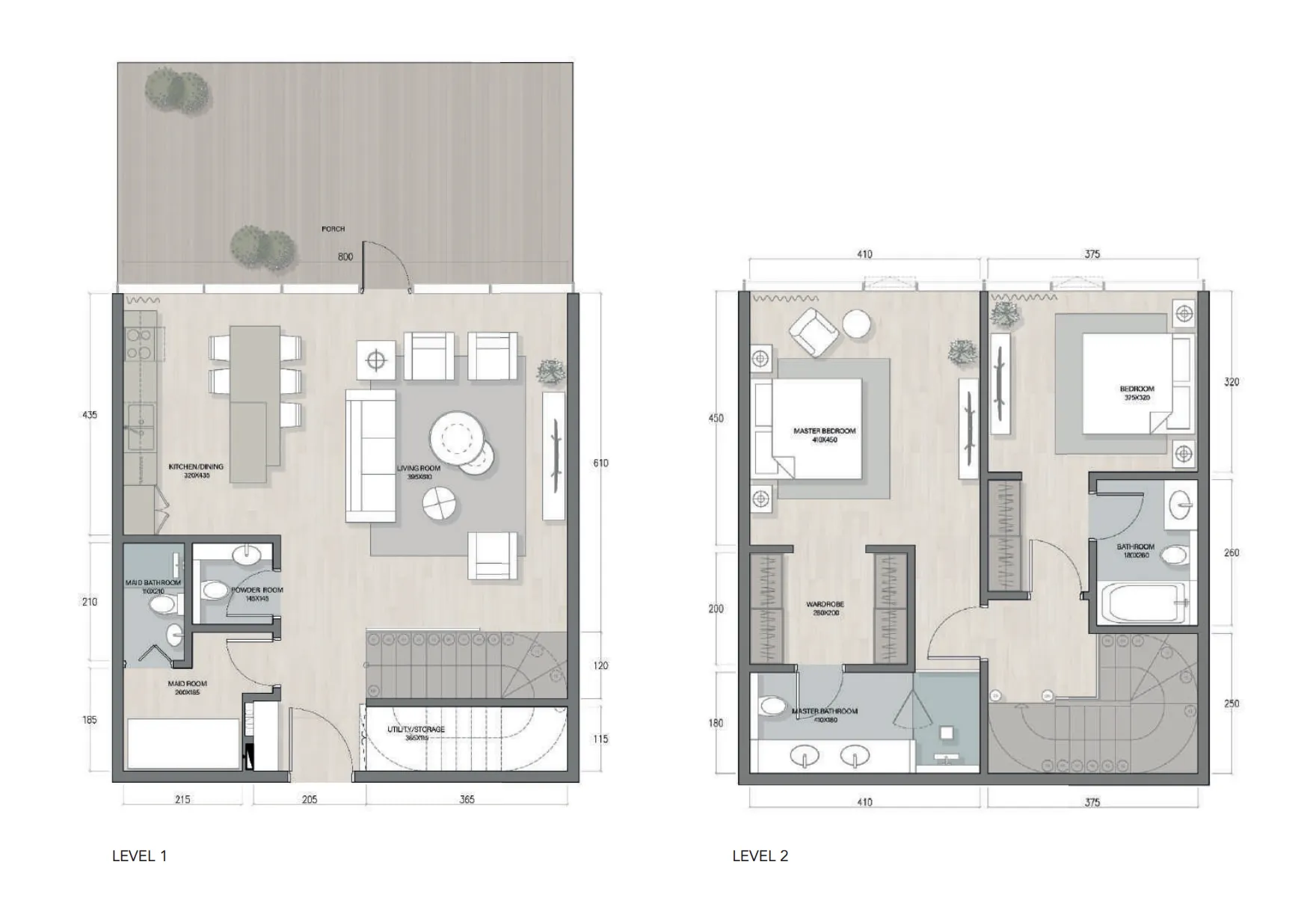 Quattro Del Mar 2 bed floor plan, 1,932 – 2,793 sqft