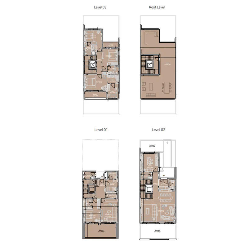 Takaya 4 bed floor plan, 6,522 sqft