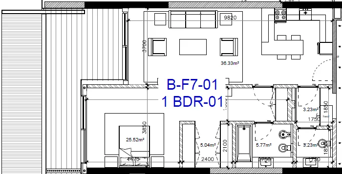 Gateway Porto Al Zorah 1 bed floor plan, 1,198 sqft