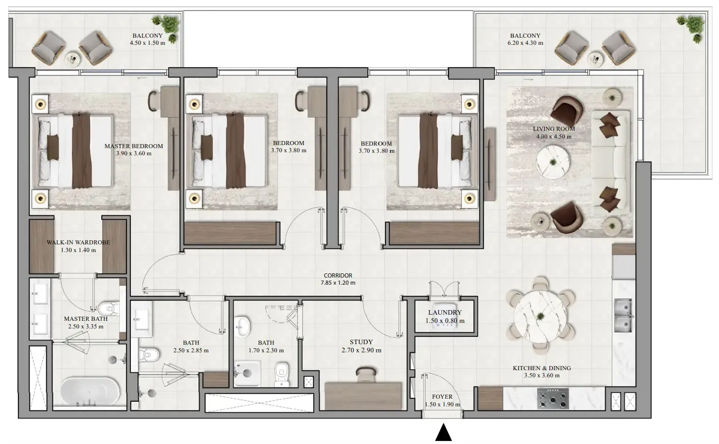 Vista Ridge 3 bed floor plan, 1,745 sqft
