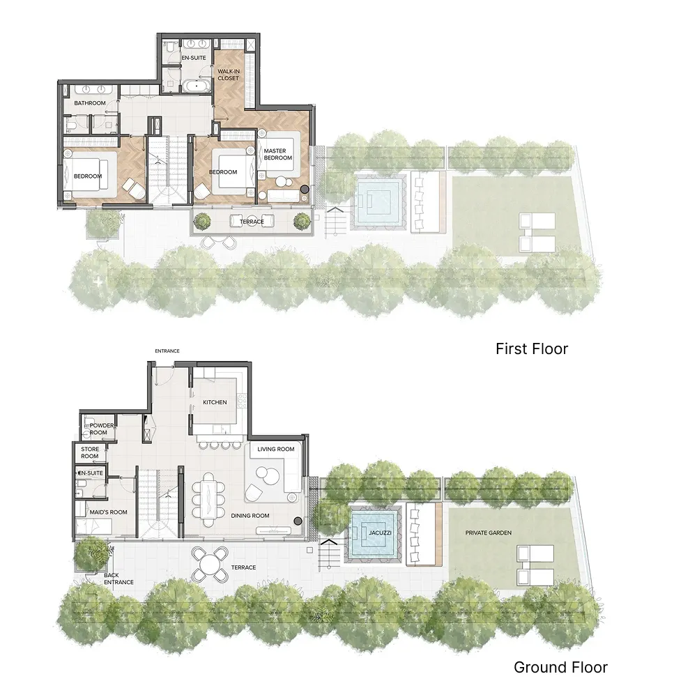 Residences Du Port Autograph Collection 3 bed floor plan, 3,835 sqft