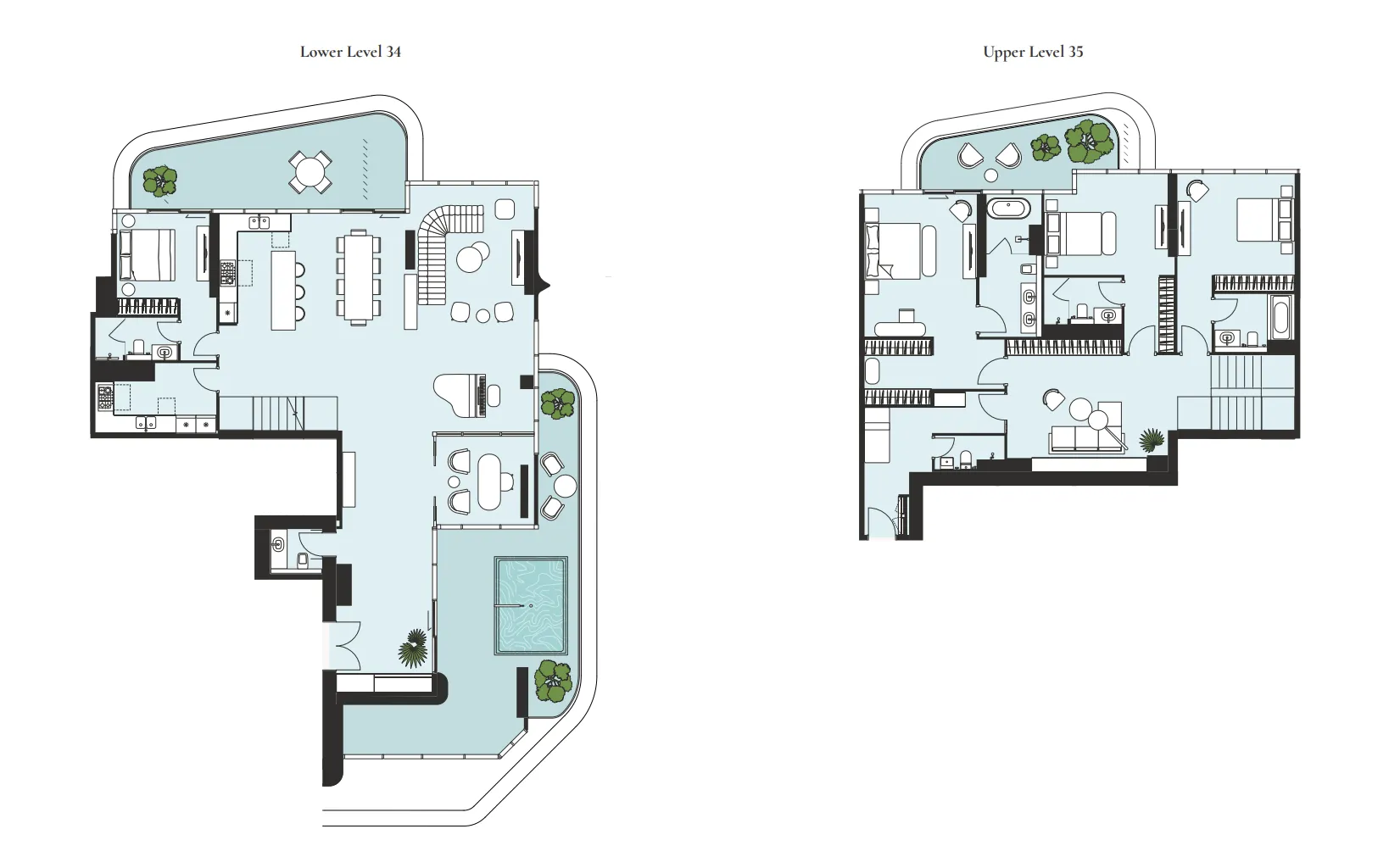 Artistry One Residences 4 bed floor plan, 4,663 sqft