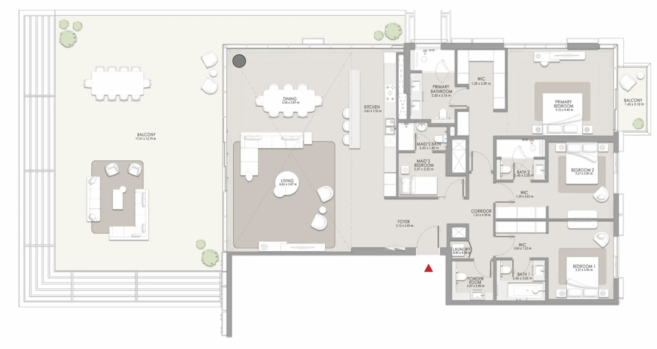 City Walk Crestlane 3 bed floor plan, 3,798 sqft