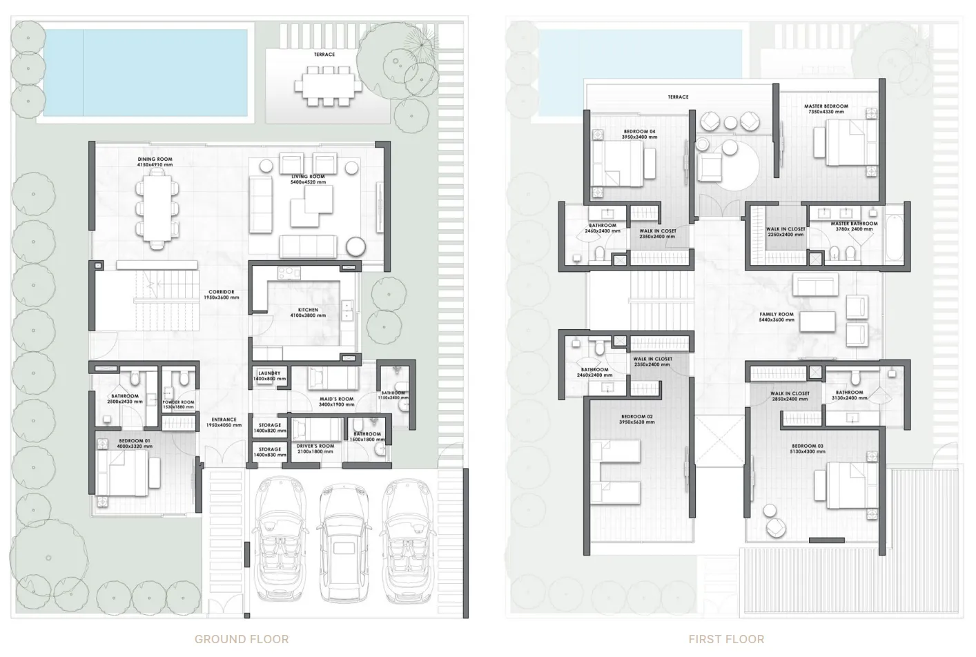 AIDA by Dar Global 5 bed floor plan, 4,158 – 4,367 sqft