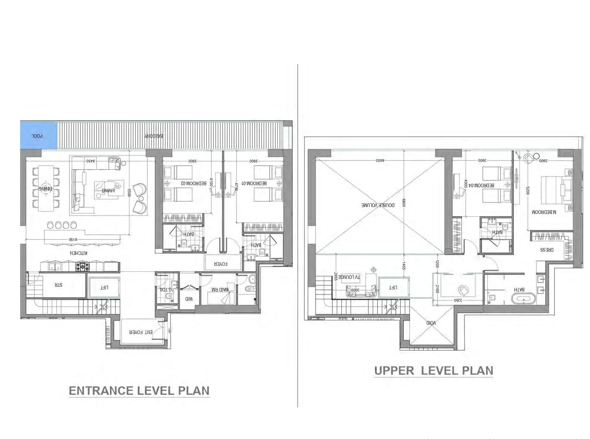 Avior 4 bed floor plan, 3,747 sqft