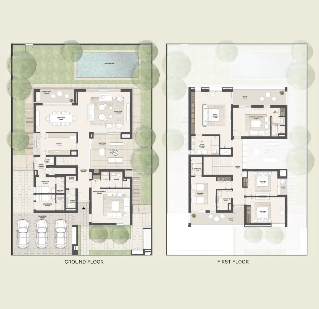 Fay Valley 6 bed floor plan, 5,514 sqft