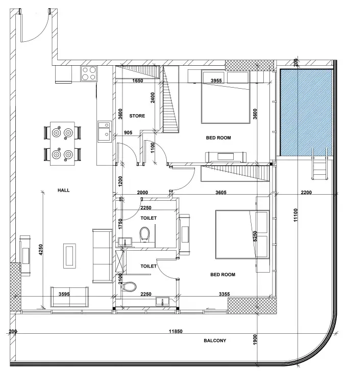 Peace Lagoons 2 2 bed floor plan, 1,425 sqft