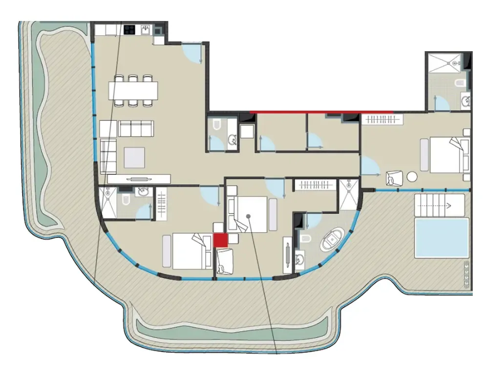 NEXT Coral 3 bed floor plan, 2,769 sqft