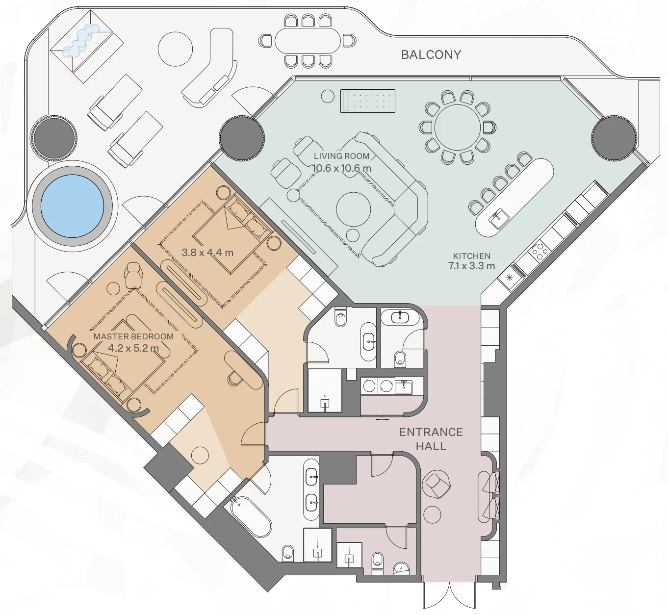 Eywa Tree of Life 2 bed floor plan, 3,562 sqft