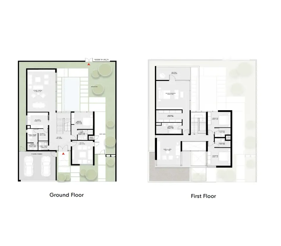 Masaar 3 Phases 1 and 2 4 bed floor plan, 4,356 sqft