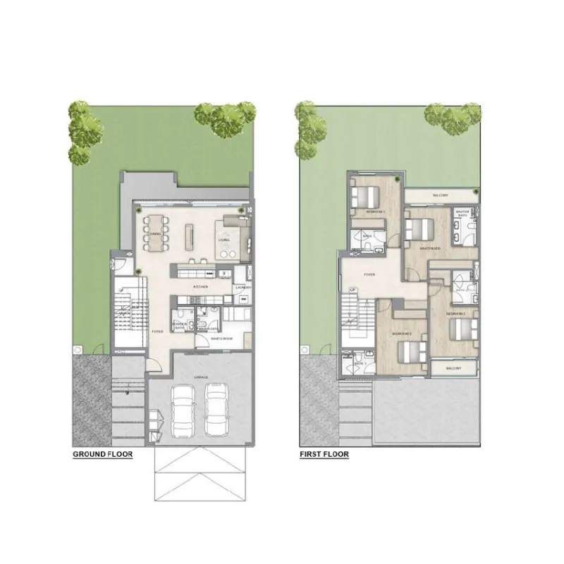 Aila Homes 4 bed floor plan, 3,427 sqft