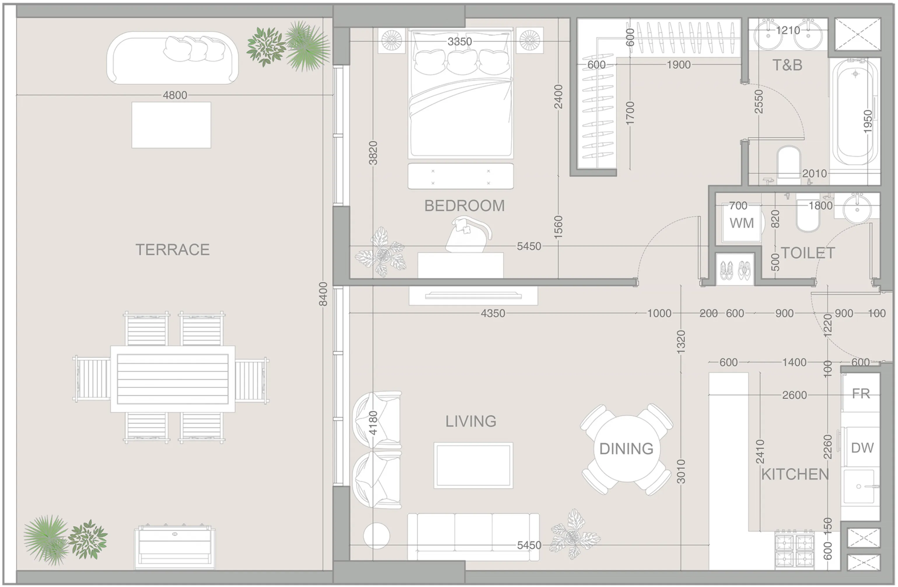 V1STARA House 1 bed floor plan, 1,220 sqft