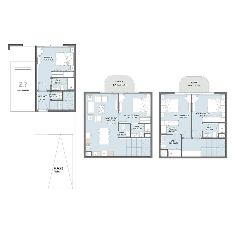 Reportage Tower 4 bed floor plan, 1,649 sqft