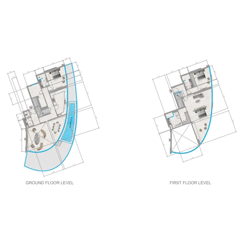 Orchid Towers Phase 1 3 bed floor plan, 3,252 sqft