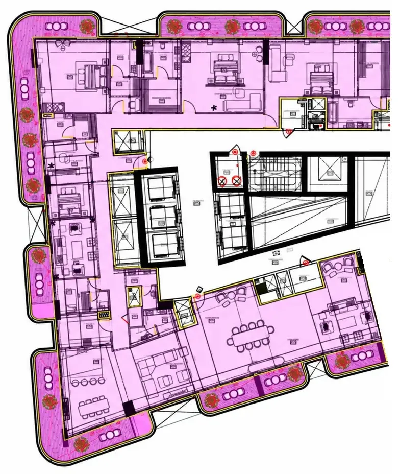 Celesto 4 4 bed floor plan, 6,600 sqft