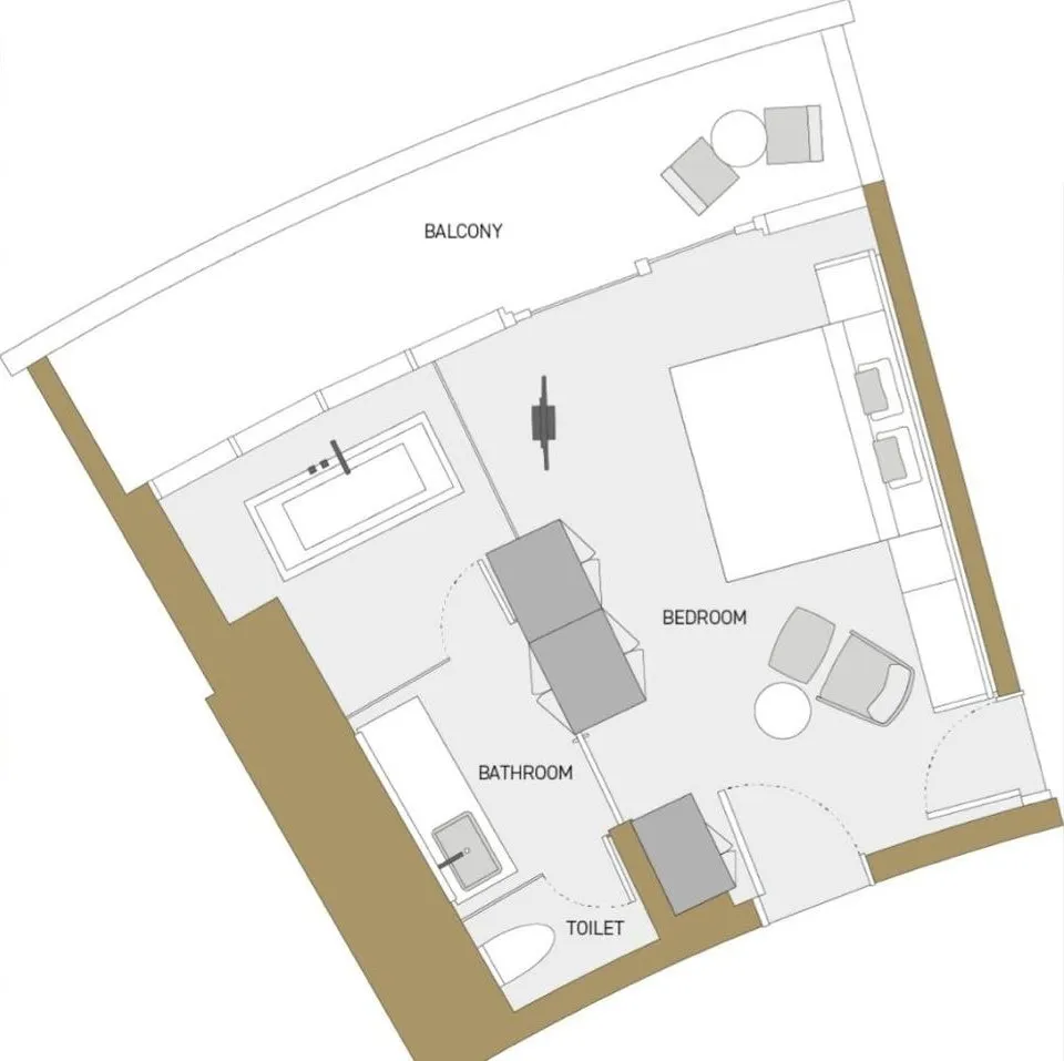Five Jumeirah Village Studio floor plan, 524 – 525 sqft