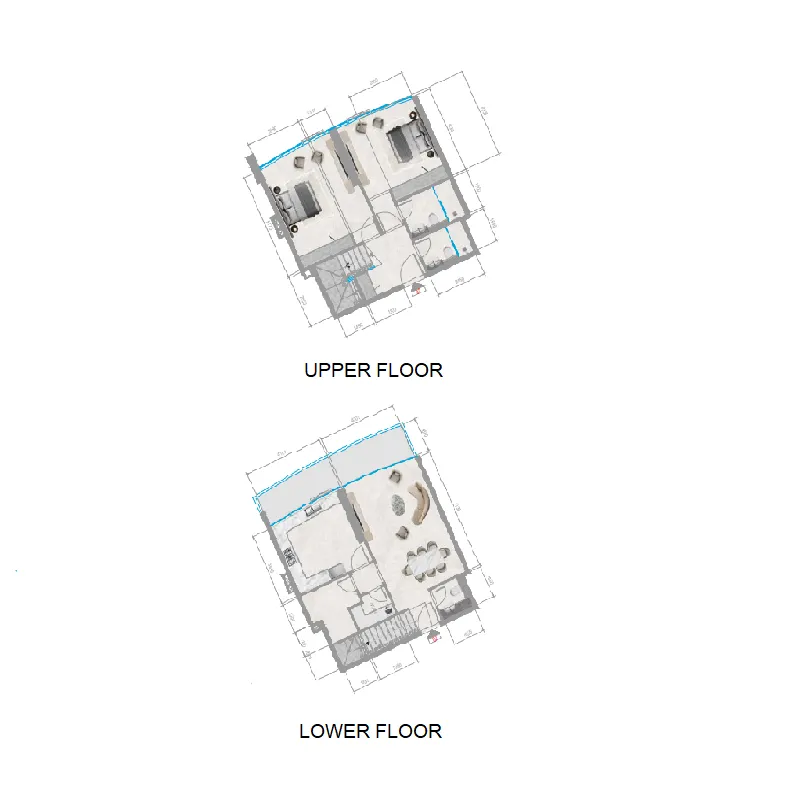 Orchid Towers Phase 1 2 bed floor plan, 1,575 sqft