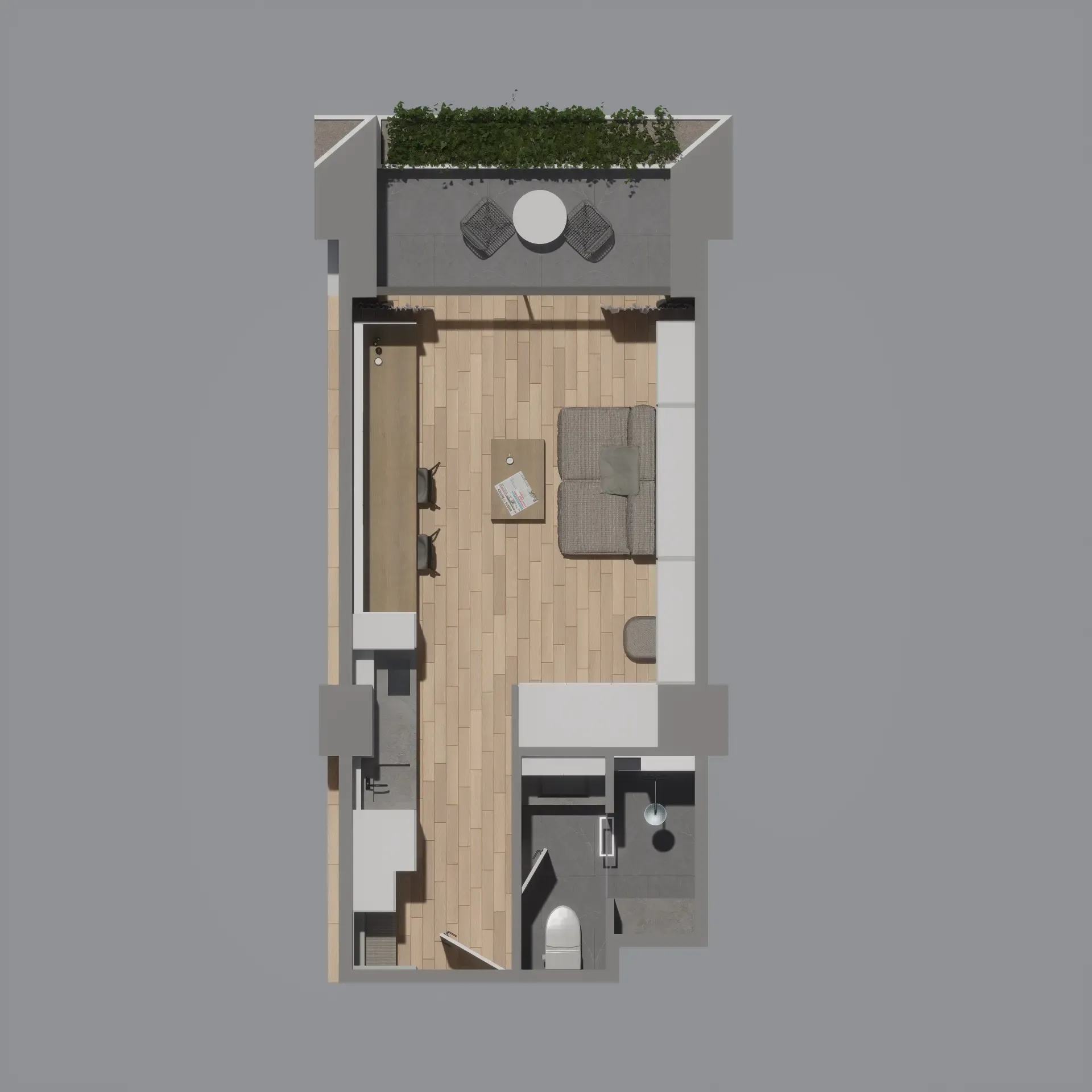 Serene Condo Layan Studio floor plan, 291 – 474 sqft