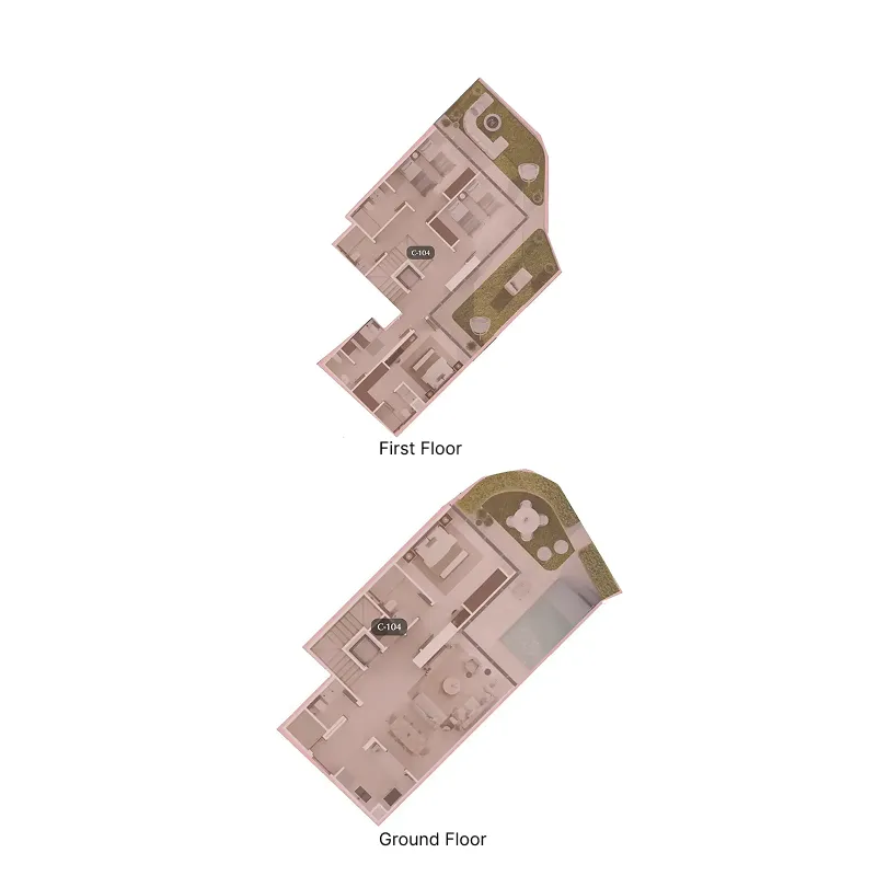 Bab Al Qasr Sea View Residence 51 4 bed floor plan, 2,710 sqft