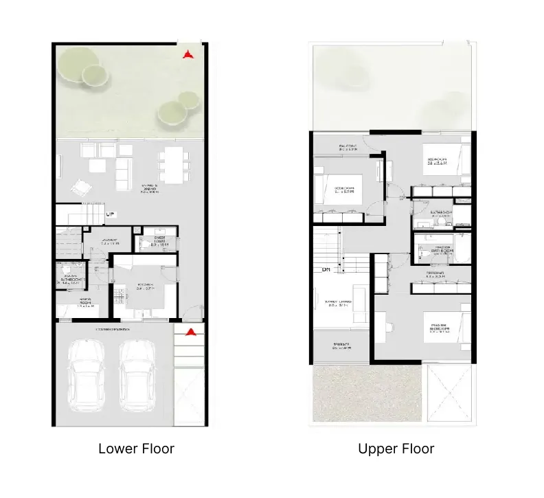 Masaar 3 Sedra 3 bed floor plan, 2,289 sqft