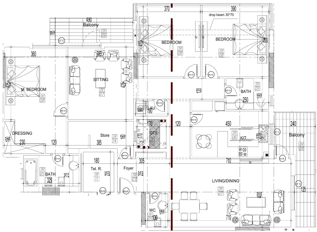 Paradise View II 3 bed floor plan, 2,001 sqft