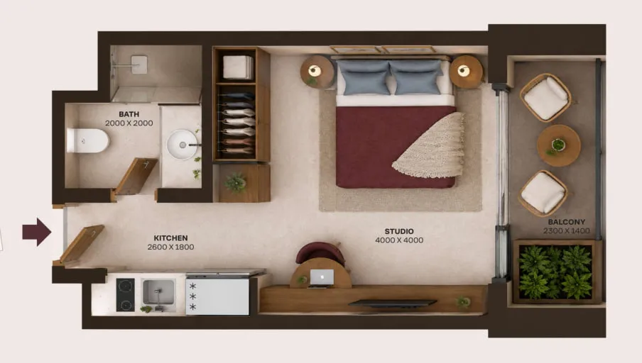 Studio layout
