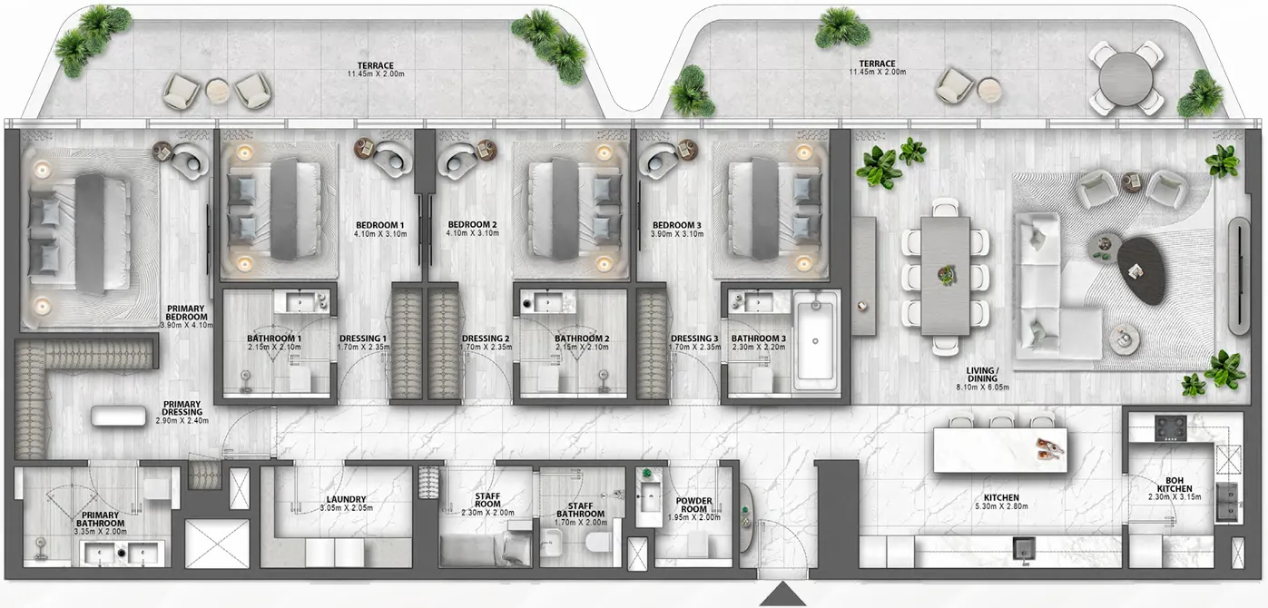 Passo by Beyond 4 bed floor plan, 2,906 sqft