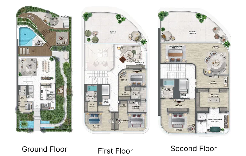 Passo by Beyond 6 bed floor plan, 12,546 – 12,646 sqft
